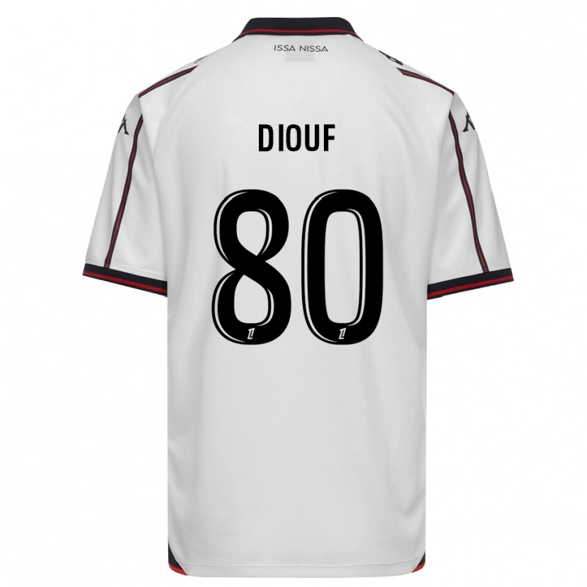 Danxen Mulher Camisola Yehvann Diouf #80 Preto Branco Alternativa 2026/27 Camisa Brasil