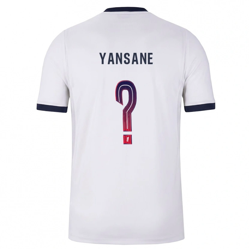 Danxen Mulher Camisola Sekou Yansane #0 Branco Preto Vermelho Alternativa 2026/27 Camisa Brasil
