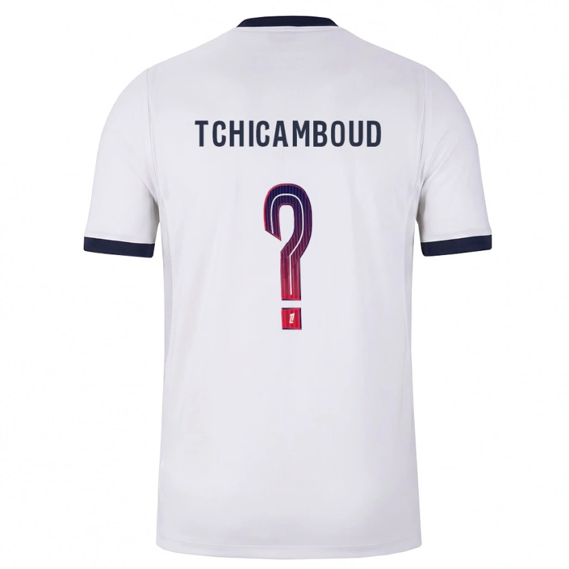 Danxen Mulher Camisola Queyrell Tchicamboud #0 Branco Preto Vermelho Alternativa 2026/27 Camisa Brasil
