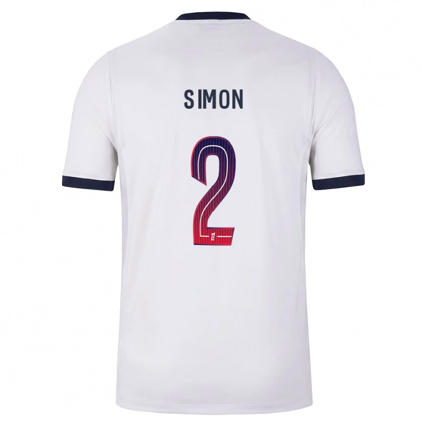 Danxen Mulher Camisola Benedicte Simon #2 Branco Preto Vermelho Alternativa 2026/27 Camisa Brasil
