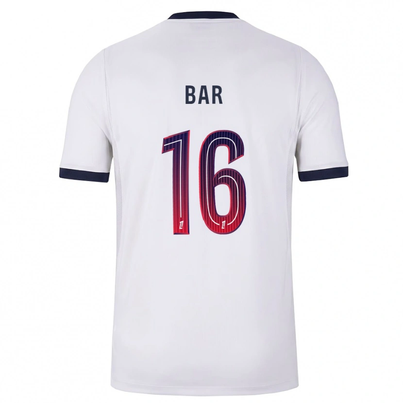 Danxen Mulher Camisola Arthur Bar #16 Branco Preto Vermelho Alternativa 2026/27 Camisa Brasil