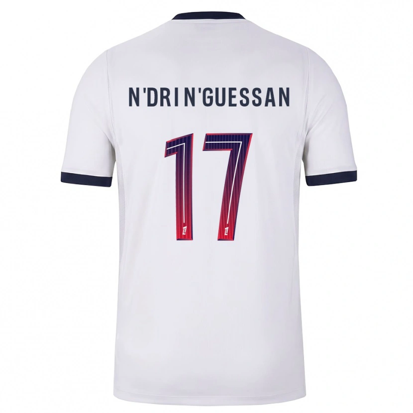 Danxen Mulher Camisola Landry N'dri N'guessan #17 Branco Preto Vermelho Alternativa 2026/27 Camisa Brasil