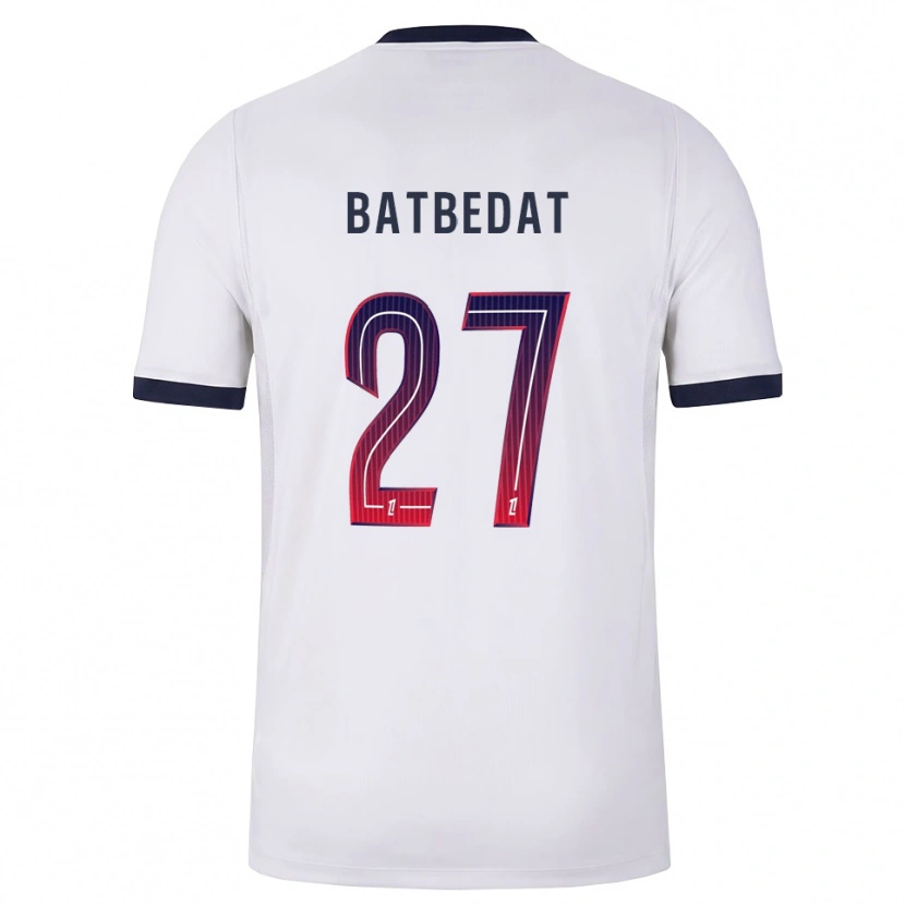 Danxen Mulher Camisola Lucas Batbedat #27 Branco Preto Vermelho Alternativa 2026/27 Camisa Brasil