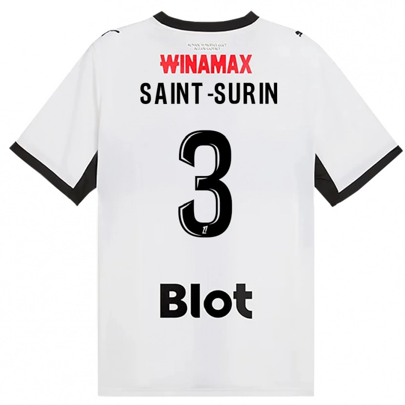 Danxen Mulher Camisola Rio Saint-Surin #3 Preto Branco Vermelho Alternativa 2026/27 Camisa Brasil