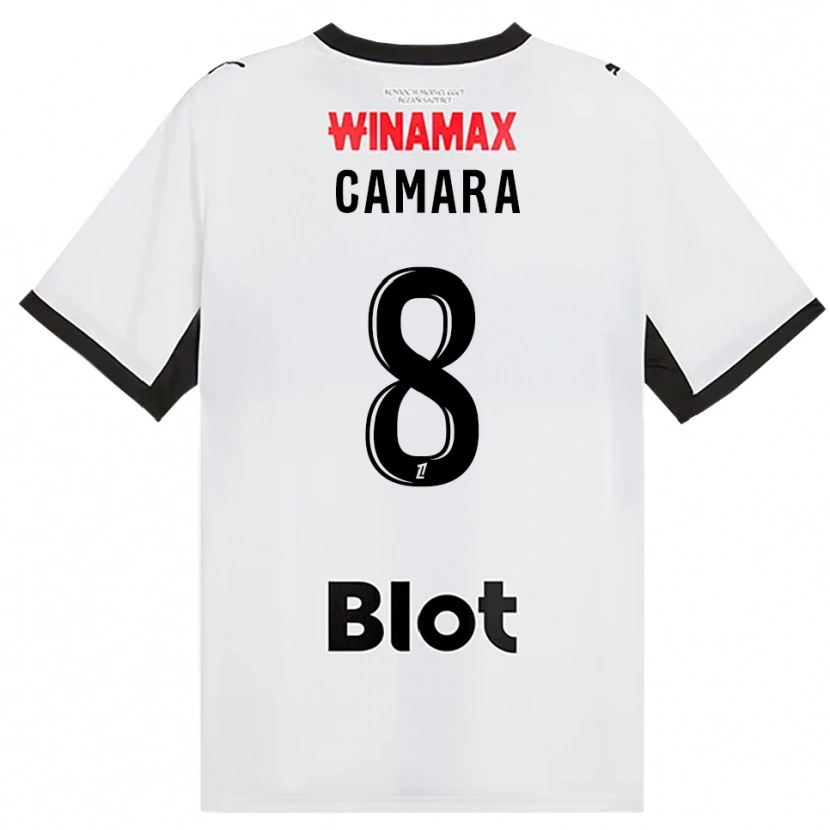 Danxen Mulher Camisola Yaya Camara #8 Preto Branco Vermelho Alternativa 2026/27 Camisa Brasil