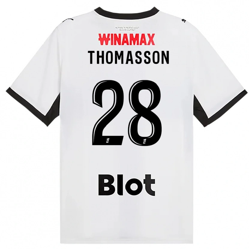 Danxen Mulher Camisola Adrien Thomasson #28 Preto Branco Vermelho Alternativa 2026/27 Camisa Brasil