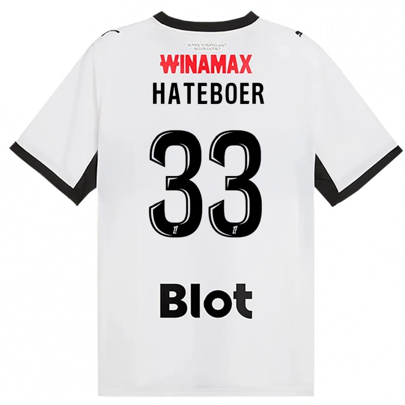 Danxen Mulher Camisola Hans Hateboer #33 Preto Branco Vermelho Alternativa 2026/27 Camisa Brasil