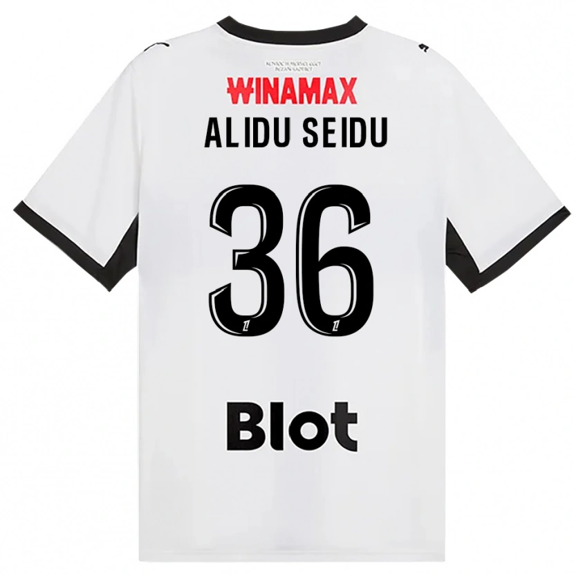 Danxen Mulher Camisola Alidu Seidu #36 Preto Branco Vermelho Alternativa 2026/27 Camisa Brasil
