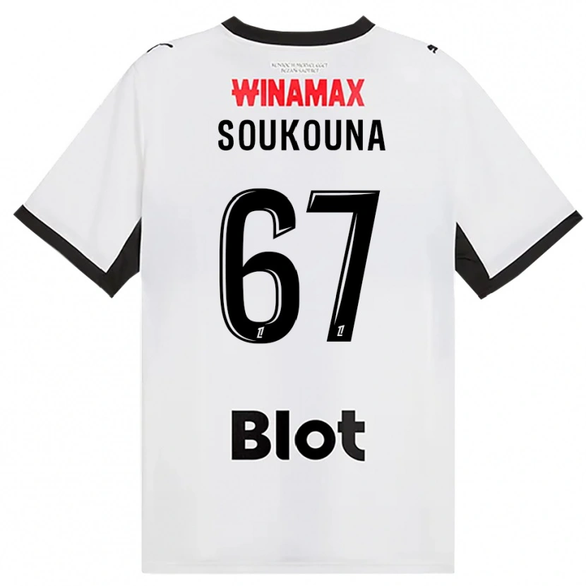 Danxen Mulher Camisola Isiaka Soukouna #67 Preto Branco Vermelho Alternativa 2026/27 Camisa Brasil