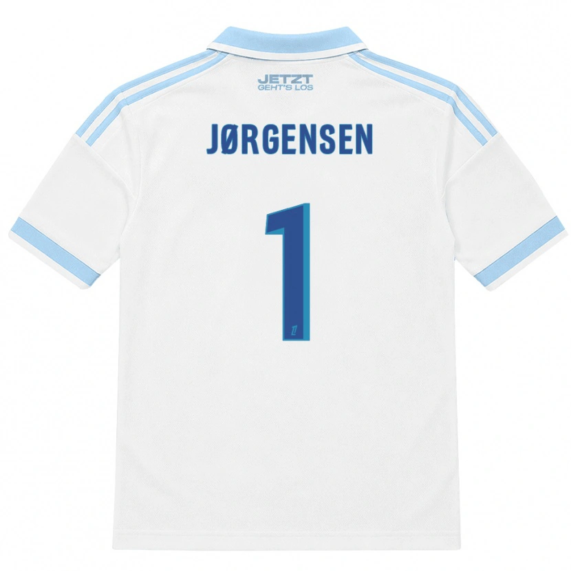 Danxen Mulher Camisola Filip Jørgensen #1 Azul Céu Claro Branco Vermelho Alternativa 2026/27 Camisa Brasil