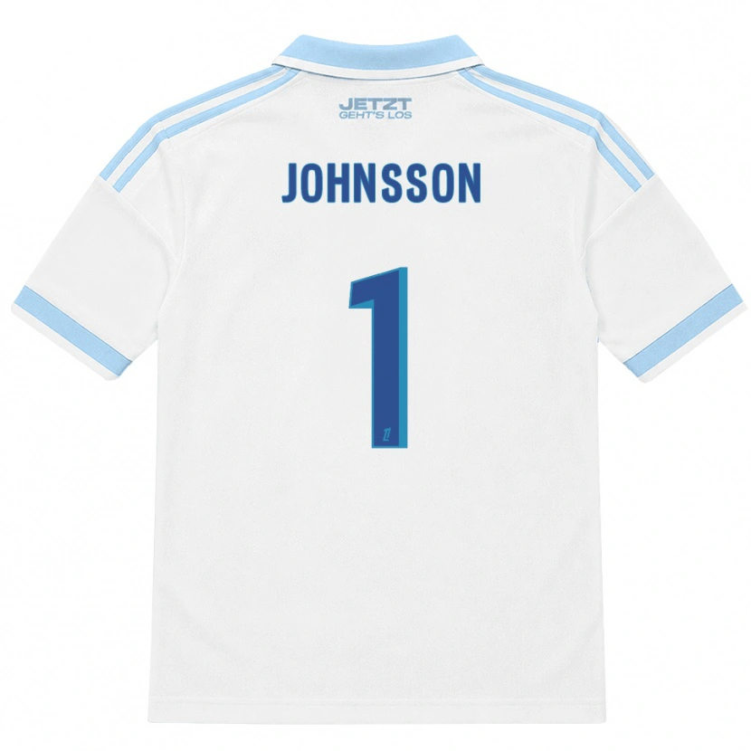 Danxen Mulher Camisola Karl-Johan Johnsson #1 Azul Céu Claro Branco Vermelho Alternativa 2026/27 Camisa Brasil