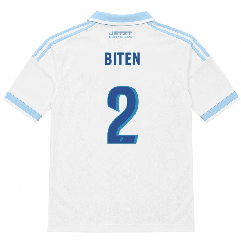 Danxen Mulher Camisola Clancy Valère Biten #2 Azul Céu Claro Branco Vermelho Alternativa 2026/27 Camisa Brasil