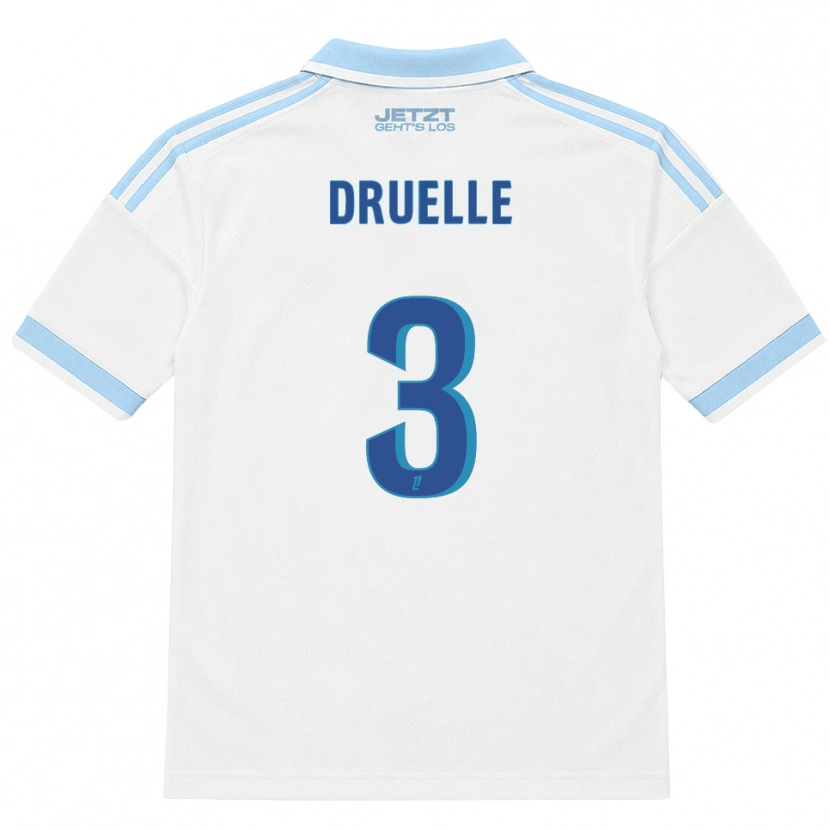 Danxen Mulher Camisola Robin Druelle #3 Azul Céu Claro Branco Vermelho Alternativa 2026/27 Camisa Brasil