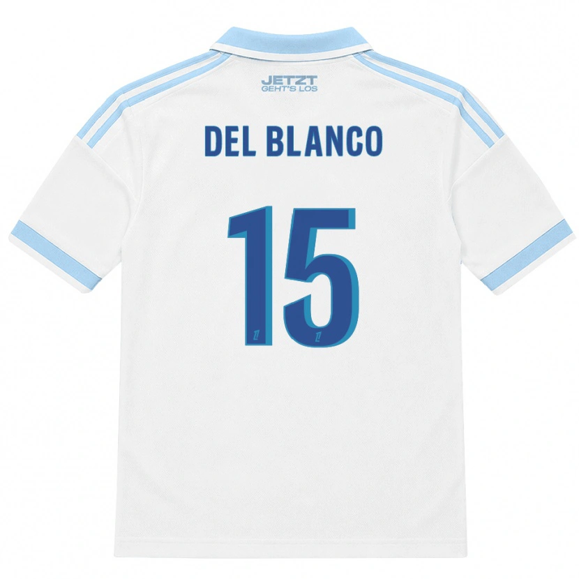 Danxen Mulher Camisola Mateo Del Blanco #15 Azul Céu Claro Branco Vermelho Alternativa 2026/27 Camisa Brasil
