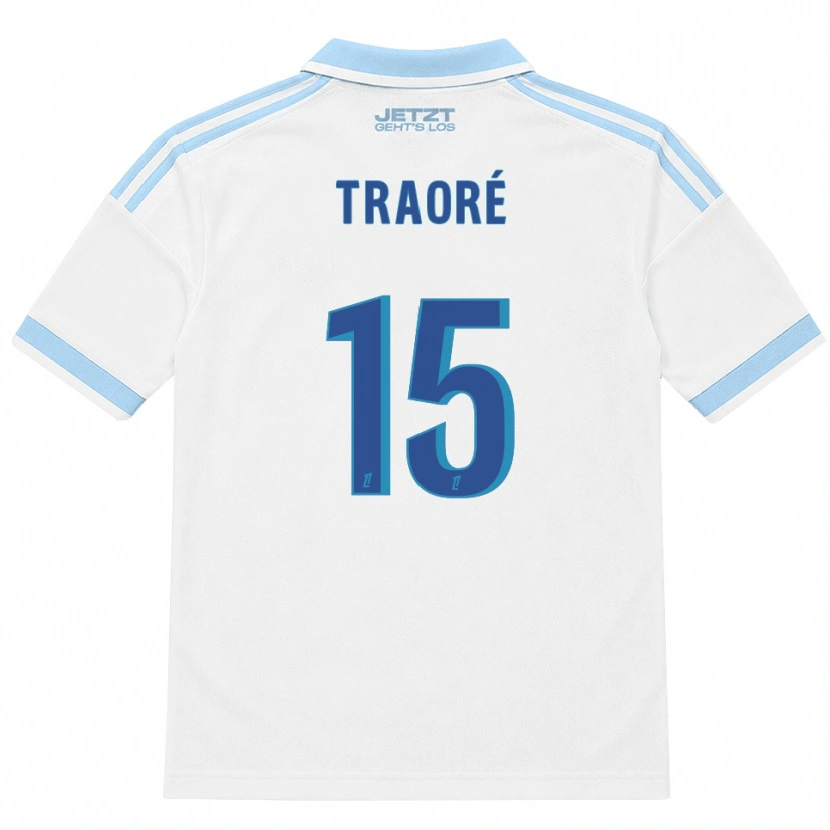 Danxen Mulher Camisola Erwan Traoré #15 Azul Céu Claro Branco Vermelho Alternativa 2026/27 Camisa Brasil