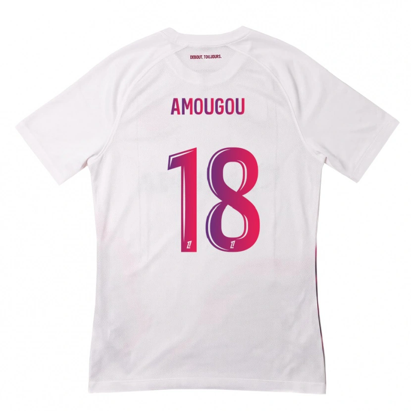 Danxen Mulher Camisola Mathis Amougou #18 Branco Rosa Roxo Alternativa 2026/27 Camisa Brasil