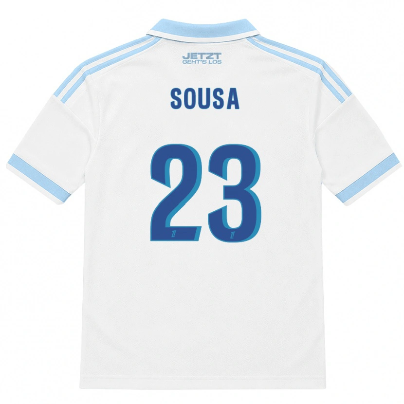 Danxen Mulher Camisola Diogo Sousa #23 Azul Céu Claro Branco Vermelho Alternativa 2026/27 Camisa Brasil
