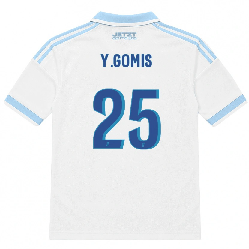 Danxen Mulher Camisola Yoni Gomis #25 Azul Céu Claro Branco Vermelho Alternativa 2026/27 Camisa Brasil