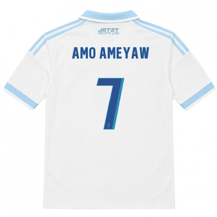 Danxen Mulher Camisola Samuel Amo-Ameyaw #7 Azul Céu Claro Branco Vermelho Alternativa 2026/27 Camisa Brasil