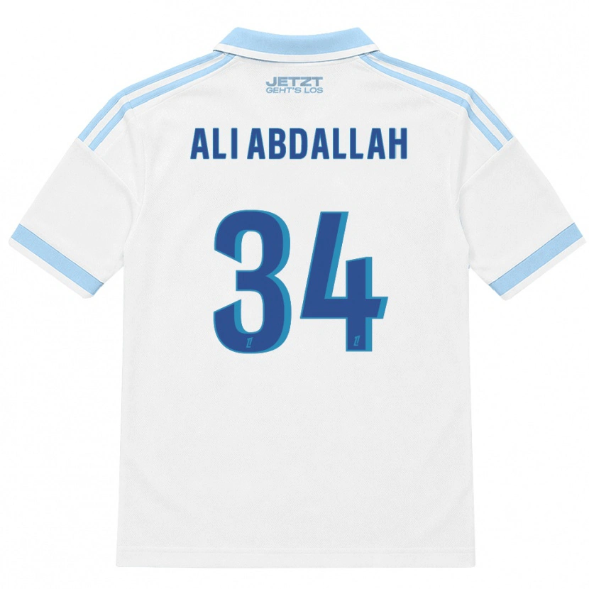 Danxen Mulher Camisola Aboubacar Ali Abdallah #34 Azul Céu Claro Branco Vermelho Alternativa 2026/27 Camisa Brasil