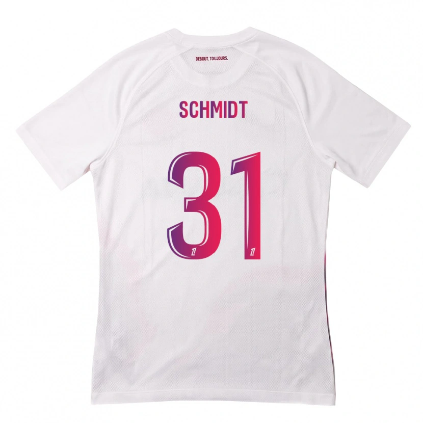 Danxen Mulher Camisola Niklas Schmidt #31 Branco Rosa Roxo Alternativa 2026/27 Camisa Brasil