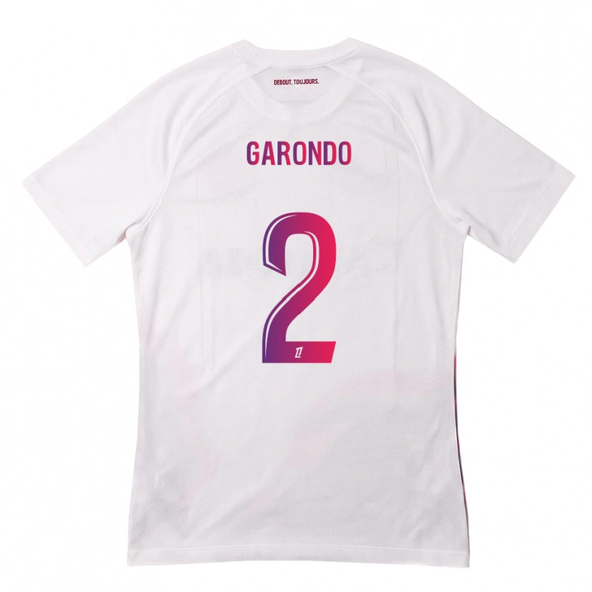 Danxen Mulher Camisola Thibaud Garondo #2 Branco Rosa Roxo Alternativa 2026/27 Camisa Brasil