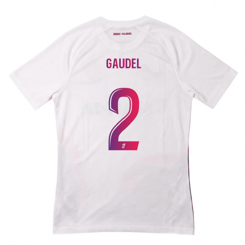Danxen Mulher Camisola Raphaël Gaudel #2 Branco Rosa Roxo Alternativa 2026/27 Camisa Brasil