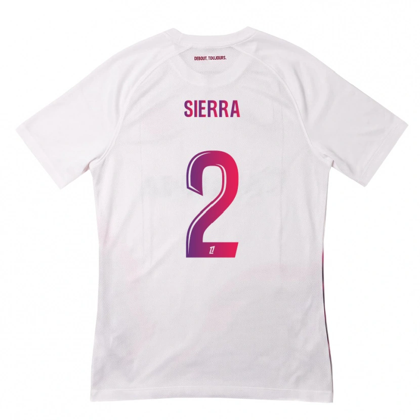 Danxen Mulher Camisola Pauline Sierra #2 Branco Rosa Roxo Alternativa 2026/27 Camisa Brasil