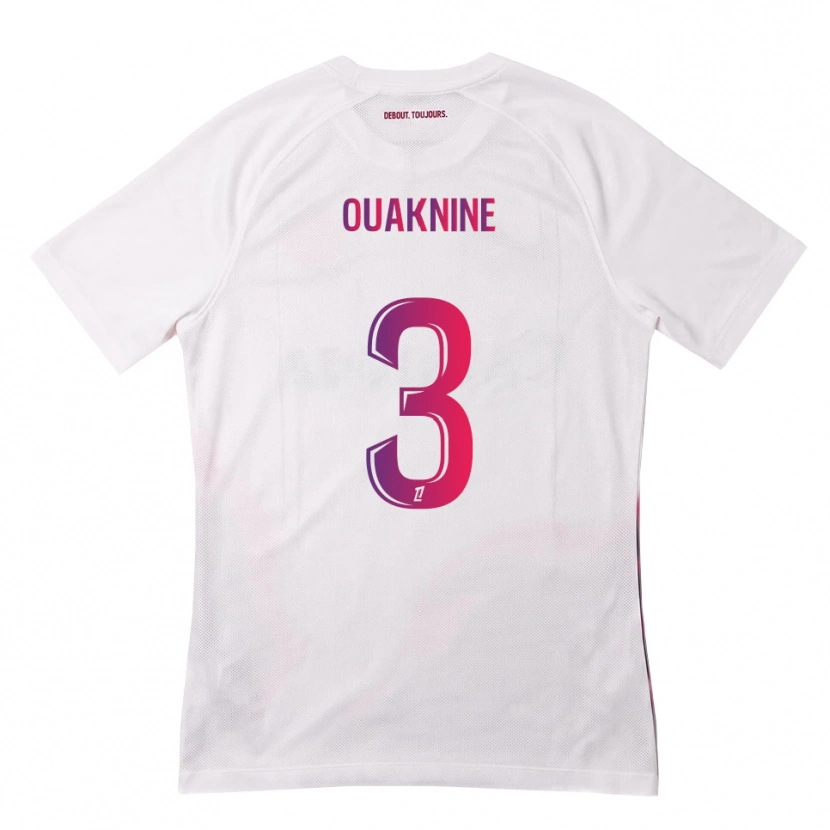 Danxen Mulher Camisola Jules Ouaknine #3 Branco Rosa Roxo Alternativa 2026/27 Camisa Brasil