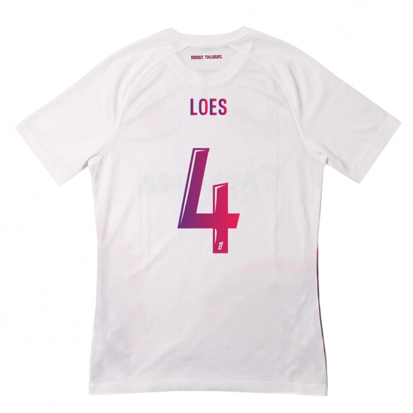 Danxen Mulher Camisola Wayan Loes #4 Branco Rosa Roxo Alternativa 2026/27 Camisa Brasil