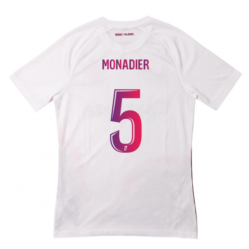 Danxen Mulher Camisola Pauline Monadier #5 Branco Rosa Roxo Alternativa 2026/27 Camisa Brasil