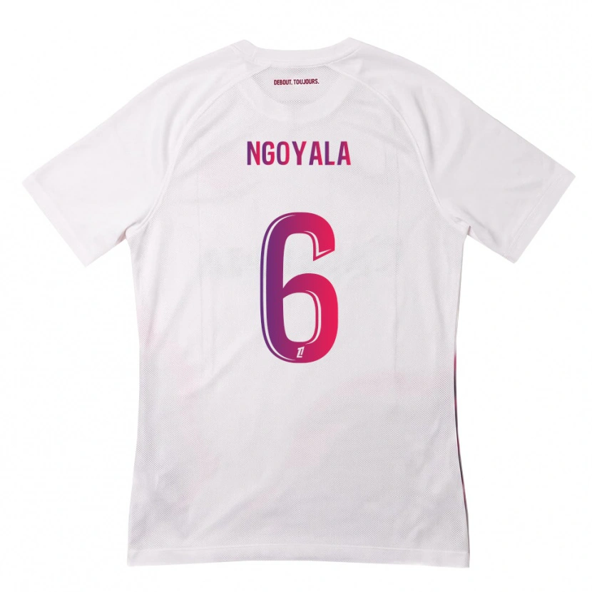 Danxen Mulher Camisola Frédéric Efuele Ngoyala #6 Branco Rosa Roxo Alternativa 2026/27 Camisa Brasil