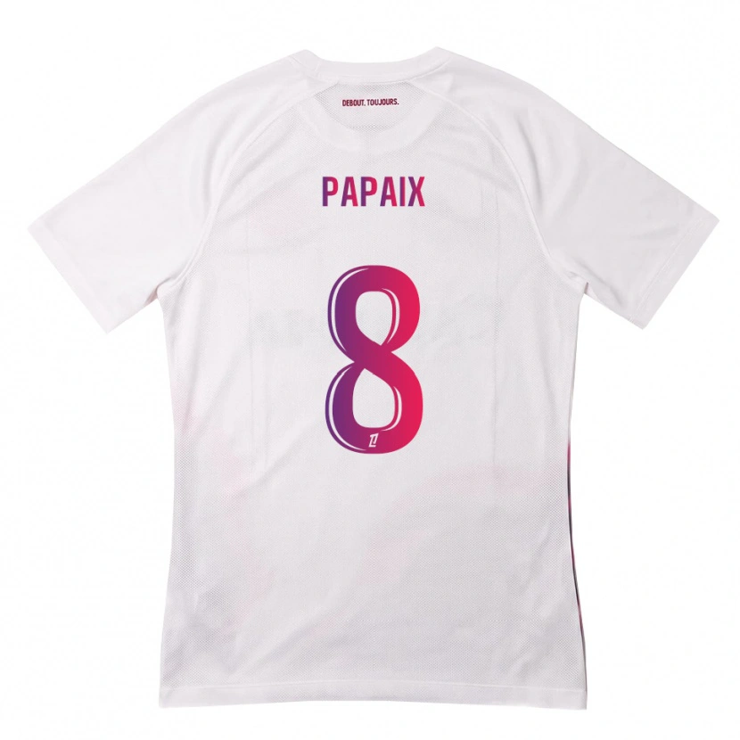 Danxen Mulher Camisola Pauline Papaix #8 Branco Rosa Roxo Alternativa 2026/27 Camisa Brasil