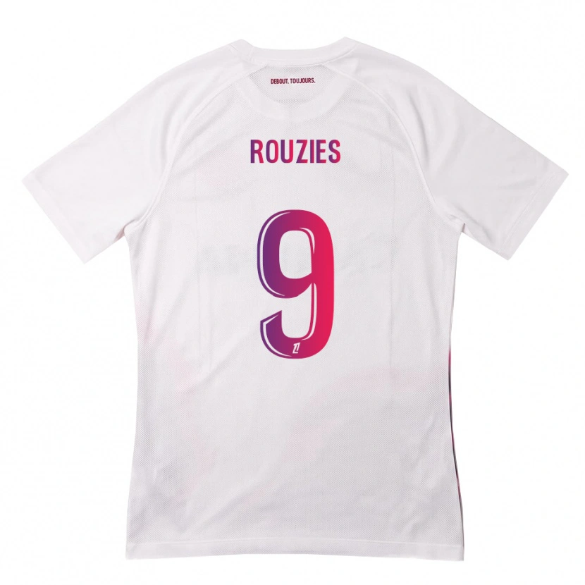 Danxen Mulher Camisola Manon Rouzies #9 Branco Rosa Roxo Alternativa 2026/27 Camisa Brasil