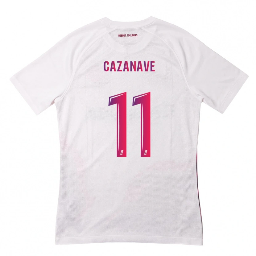 Danxen Mulher Camisola Julie Cazanave #11 Branco Rosa Roxo Alternativa 2026/27 Camisa Brasil