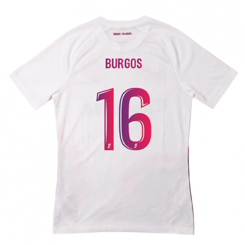 Danxen Mulher Camisola Diego Burgos #16 Branco Rosa Roxo Alternativa 2026/27 Camisa Brasil