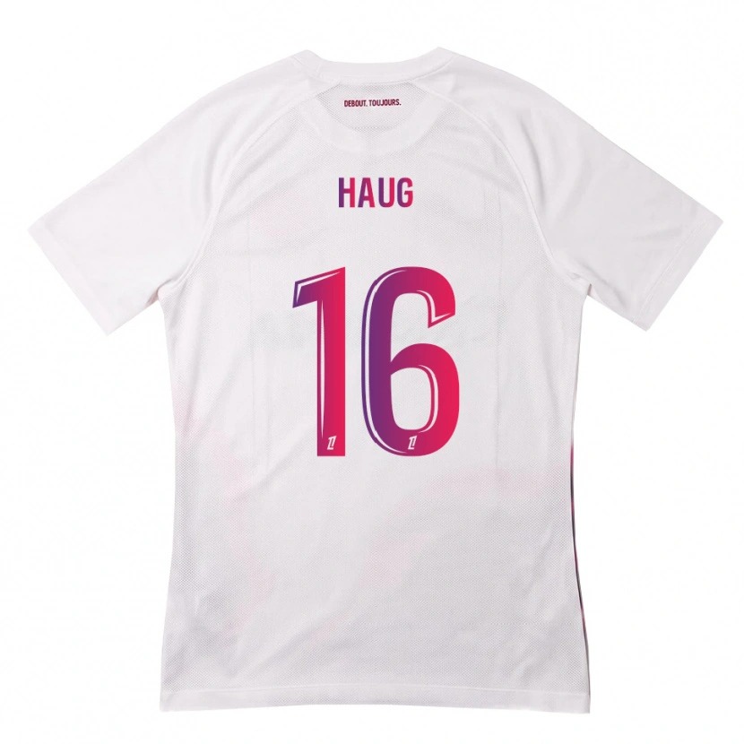 Danxen Mulher Camisola Kjetil Haug #16 Branco Rosa Roxo Alternativa 2026/27 Camisa Brasil