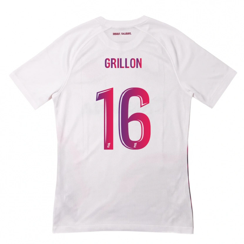 Danxen Mulher Camisola Gaëlle Grillon #16 Branco Rosa Roxo Alternativa 2026/27 Camisa Brasil
