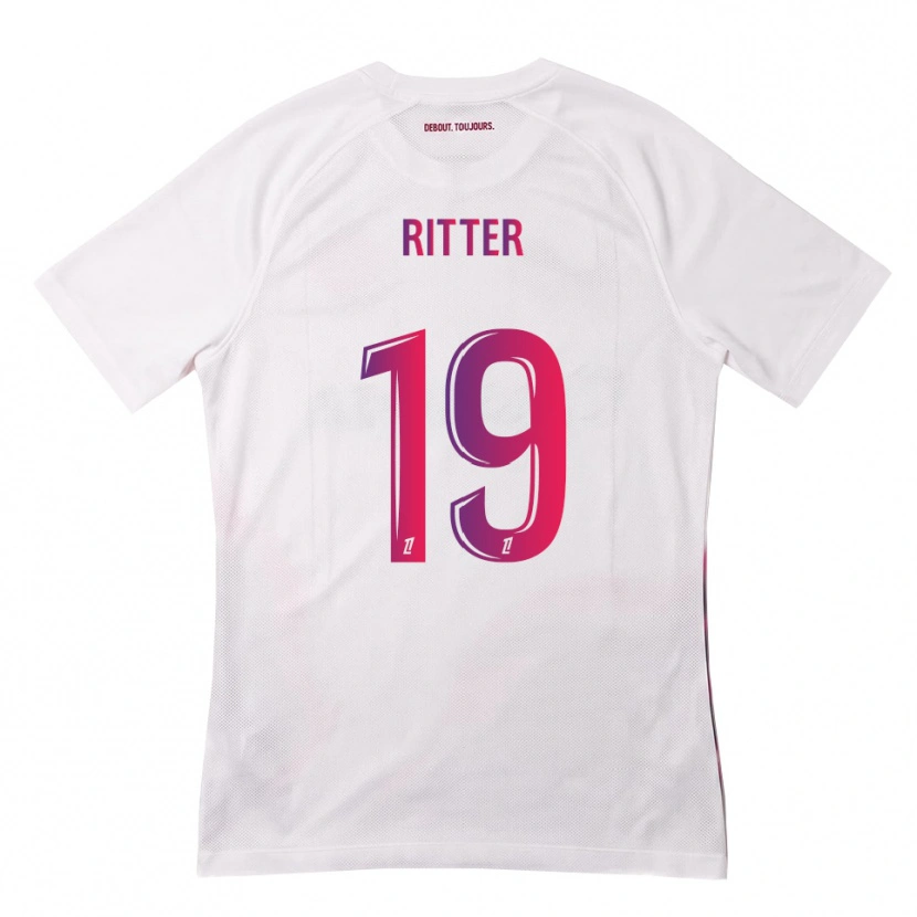 Danxen Mulher Camisola Morgane Ritter #19 Branco Rosa Roxo Alternativa 2026/27 Camisa Brasil