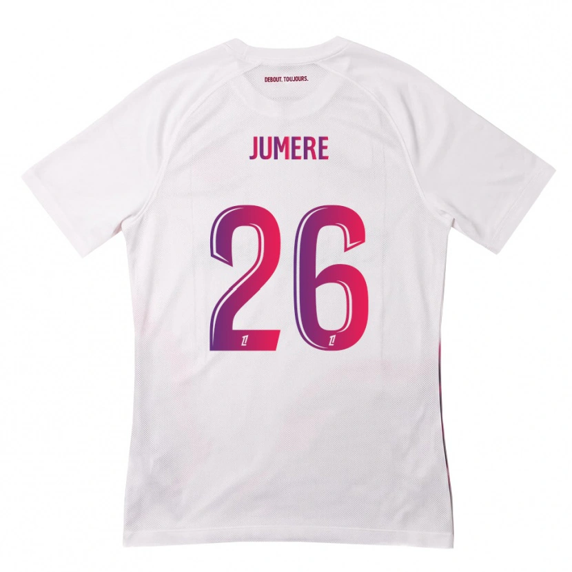 Danxen Mulher Camisola Lou Jumere Seignou #26 Branco Rosa Roxo Alternativa 2026/27 Camisa Brasil