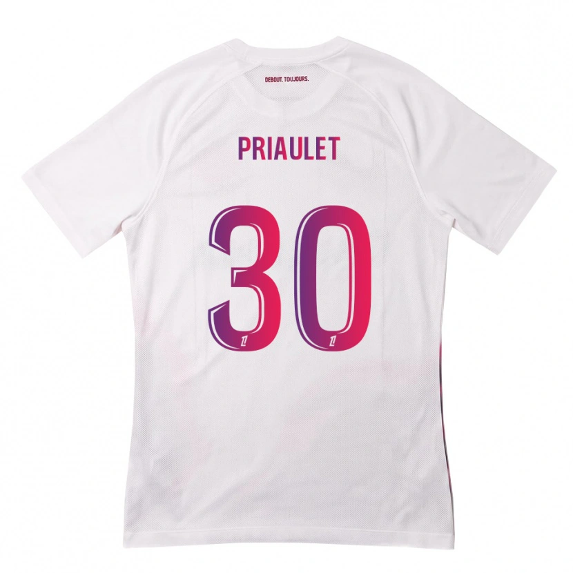 Danxen Mulher Camisola Anaïs Priaulet #30 Branco Rosa Roxo Alternativa 2026/27 Camisa Brasil