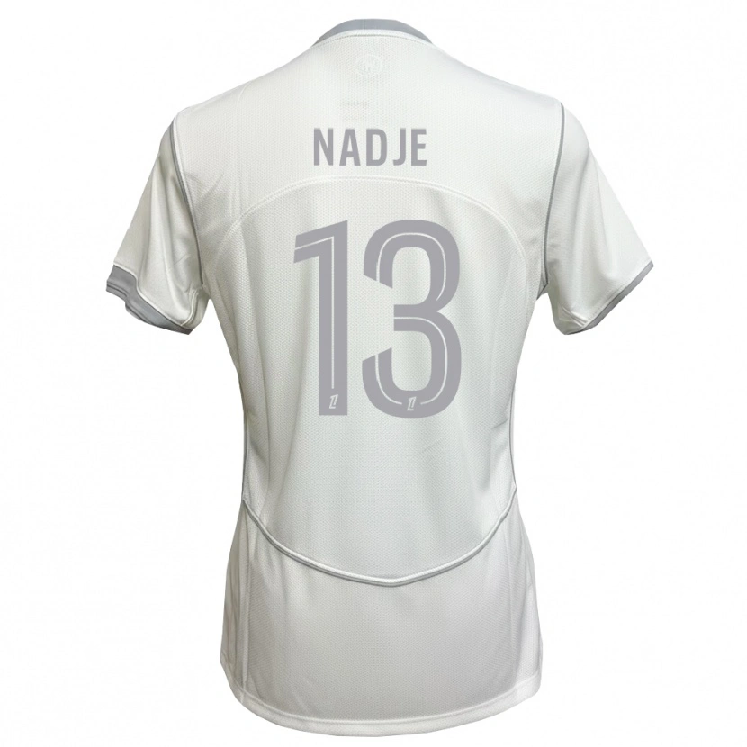 Danxen Mulher Camisola Guédé Nadje #13 Cinza Branco Alternativa 2026/27 Camisa Brasil