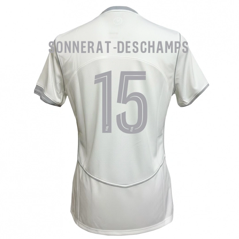 Danxen Mulher Camisola Nattio Sonnerat #15 Cinza Branco Alternativa 2026/27 Camisa Brasil