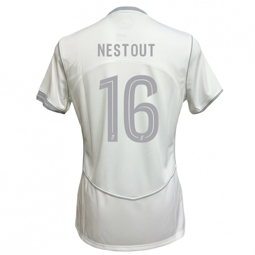 Danxen Mulher Camisola Yves-Thomas Nestout #16 Cinza Branco Alternativa 2026/27 Camisa Brasil