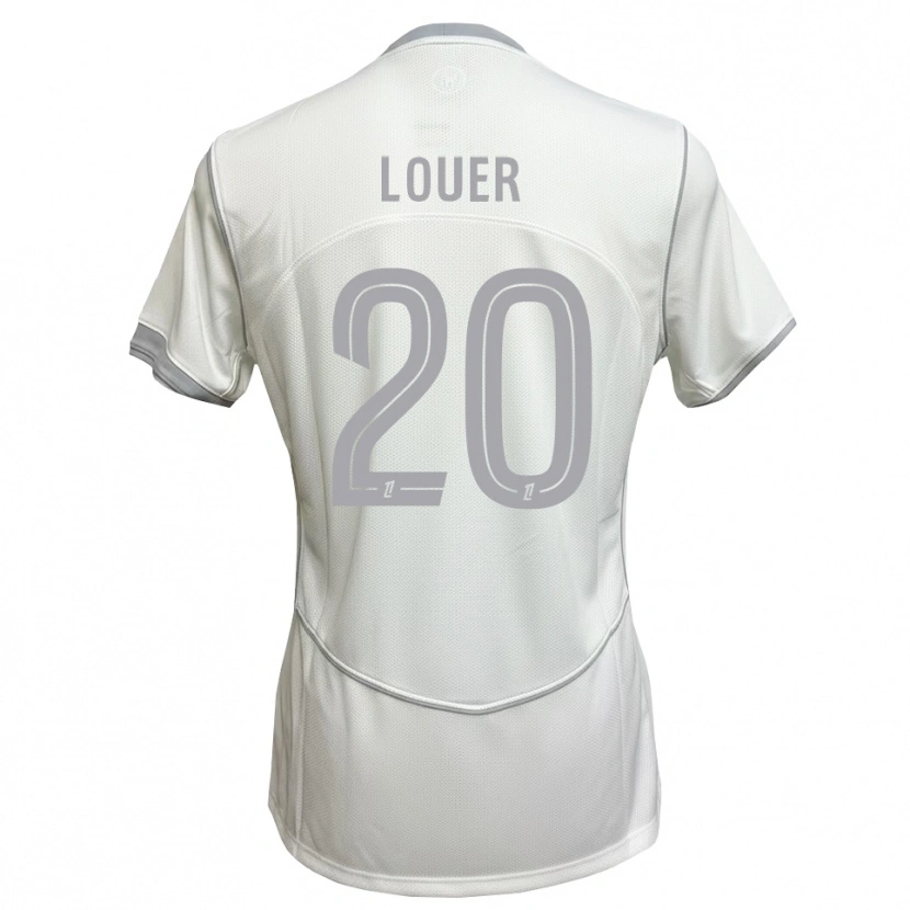 Danxen Mulher Camisola Marius Louër #20 Cinza Branco Alternativa 2026/27 Camisa Brasil