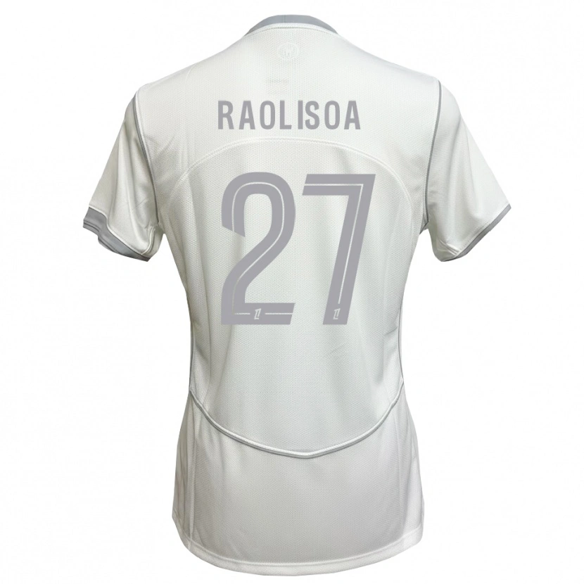 Danxen Mulher Camisola Lilian Raolisoa #27 Cinza Branco Alternativa 2026/27 Camisa Brasil