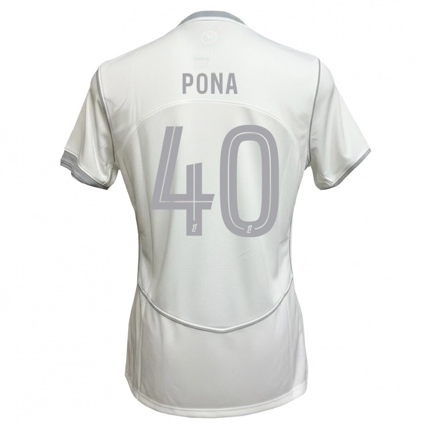 Danxen Mulher Camisola Oumar Pona #40 Cinza Branco Alternativa 2026/27 Camisa Brasil