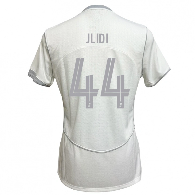 Danxen Mulher Camisola Yahia Jlidi #44 Cinza Branco Alternativa 2026/27 Camisa Brasil