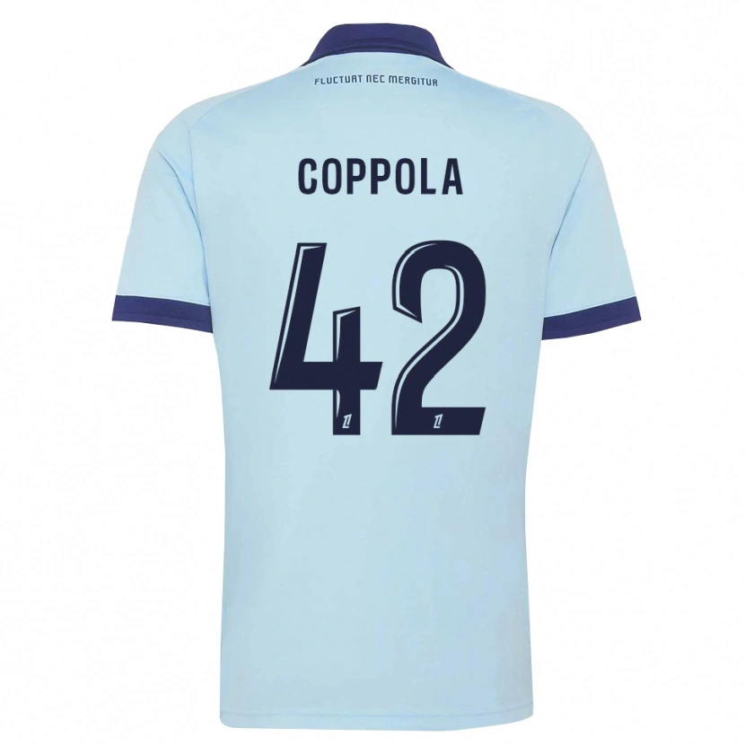 Danxen Mulher Camisola Diego Coppola #42 Azul Centáurea Preto Alternativa 2026/27 Camisa Brasil