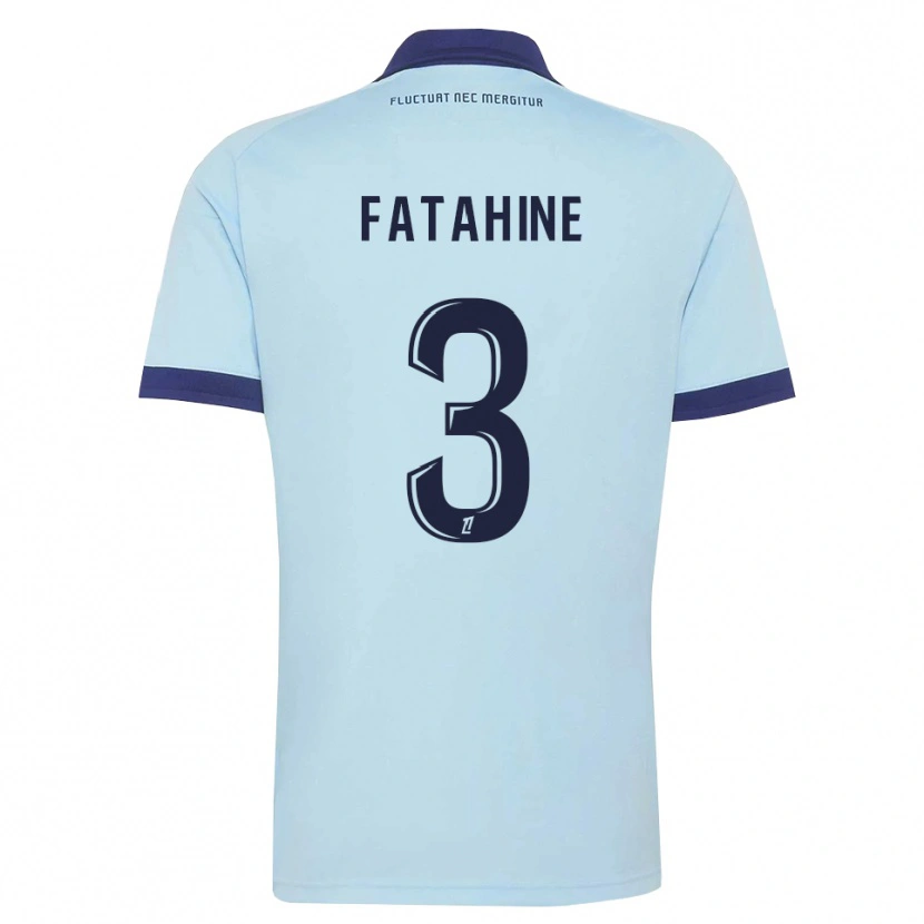 Danxen Mulher Camisola Anis Fatahine #3 Azul Centáurea Preto Alternativa 2026/27 Camisa Brasil